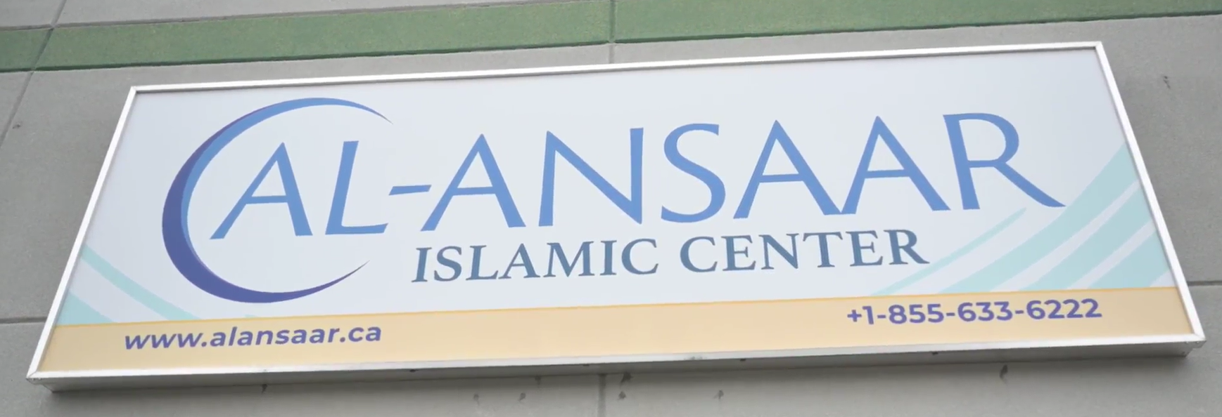 Al Ansaar Islamic Centre building sign