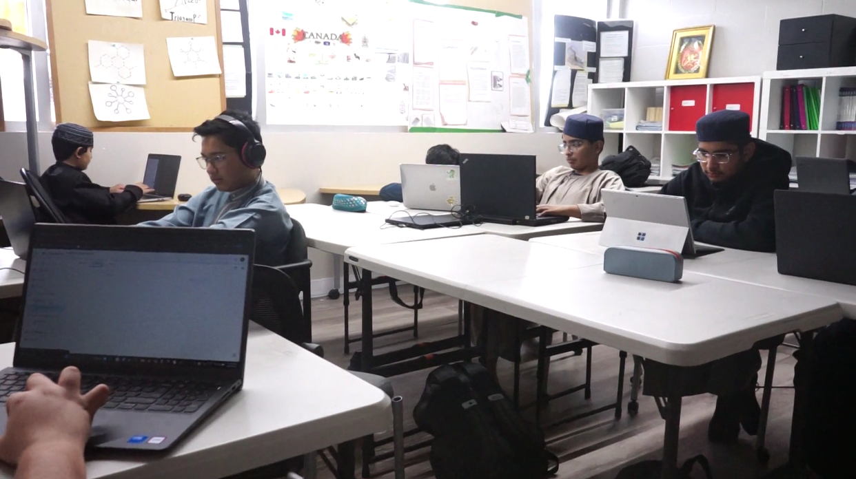 Students engaged in learning