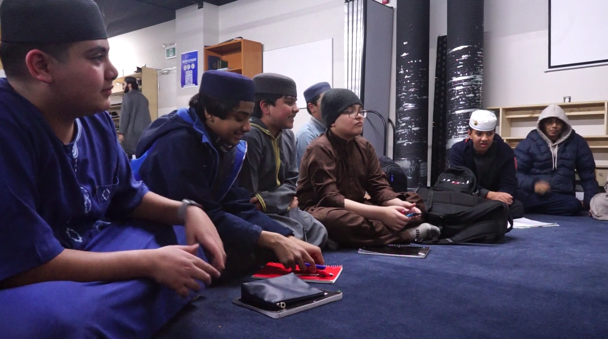 Students studying and learning